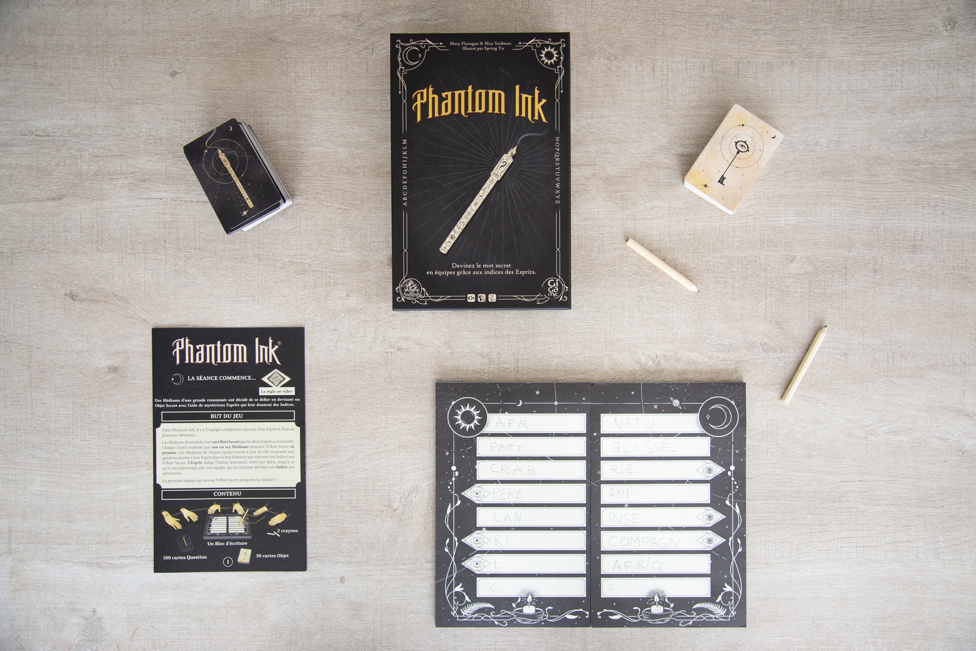 test et avis sur le jeu phantom ink de gigamic